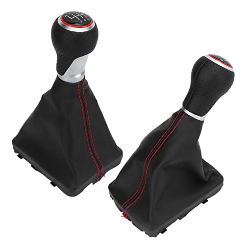 Cabeça de mudança de marchas, letras brancas confortáveis botão de mudança de 6 velocidades, melhor