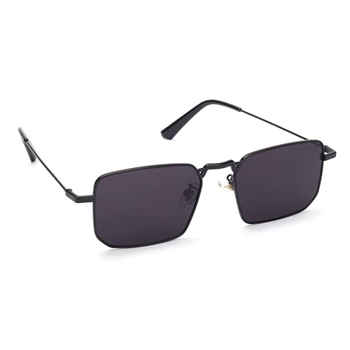 Image of HASHTAG EYEWEAR Men Sunglasses|Fashionable Goggles|UV Protection Eyewear| Black Sunglass for Men, Colour - Black