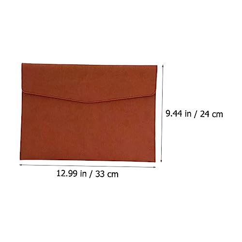 Angoily Men Briefcase Women Bag Business Travel Case Document Holder Classic Pu Leather2