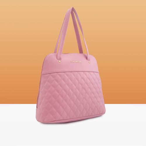 Image of Caprese Syra Satchel Bag, Medium | Stylish Shoulder Bag for Women with Multiple Compartments & Shoulder Strap | Secure Zip Closure | Ideal for Office & Daily Use