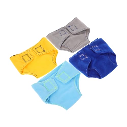 Sosoport 4stücke Puppenwindeln Zum Anziehen Ersatzwindeln Für Puppen Junge Mädchen Rollenspiel Spielzeug Dekorative Windeln Für Babypuppen Zubehör Simulationswindeln