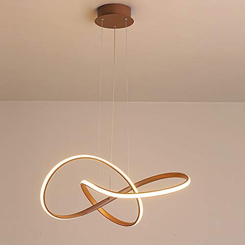 Lustre LED avec lumière du haut et de la basse suspension acrylique noire