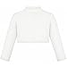 Lilax Little Girls' Knit Long Sleeve Button Closure Bolero Cardigan Shrug 8 Cream