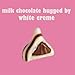 Pink Hugs Milk Chocolate Hugged by White Creme Candy, 1 Pound Bag (Approx 95ct)