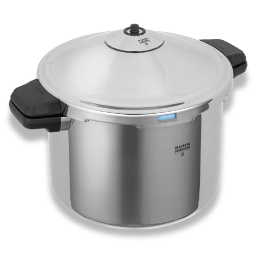 KUHN RIKON Schnellkochtopf/Dampfkochtopf DUROMATIC® Hotel Seitengriffmodell, 12 Liter/28 cm, Induktion, Edelstahl