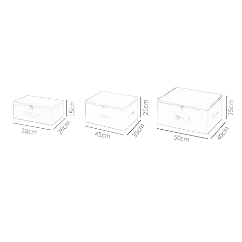 Boîte de rangement pliable beige pour optimiser les petits espaces - 3