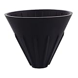 NUOBESTY Kaffee Trichter wiederverwendbarer Kaffeefilter Filter für Kaffeemaschinen einfach Kaffeefilter tropfen Kaffeefilter einschenken Kaffeetropffilter Kieselgel Black