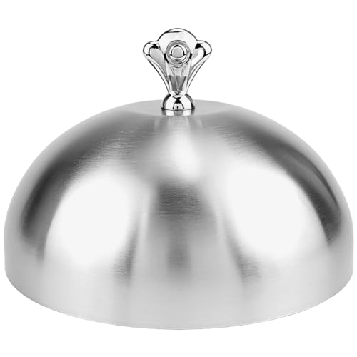 Stainless Steel Food Dome Cover 7.8 Inch Cheese Melting Dome