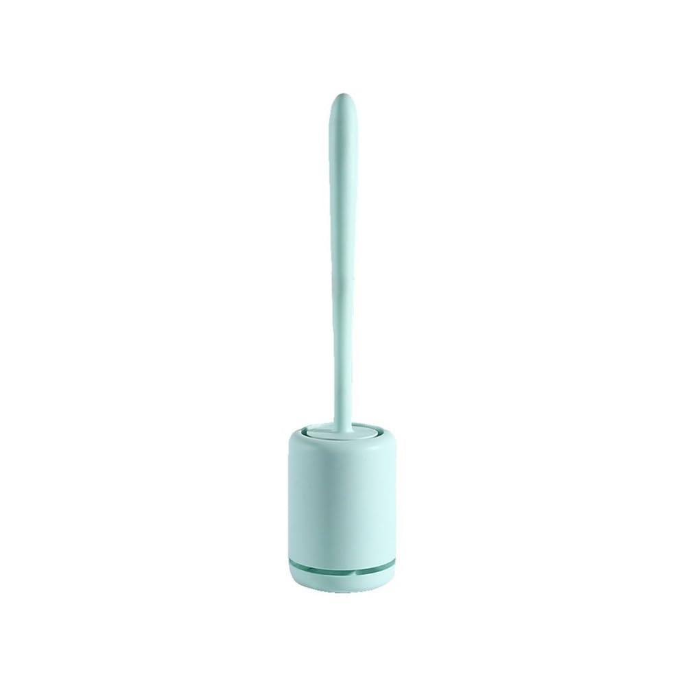 Toilet Brush Toilet Brush Household Bathroom Soft Brush Toilet Cleaning Toilet with Base(Green)