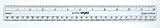 Scaled in inches and metric School Smart See Through Flexible Ruler with Inches and Metric - 12 inch - Clear by School Smart