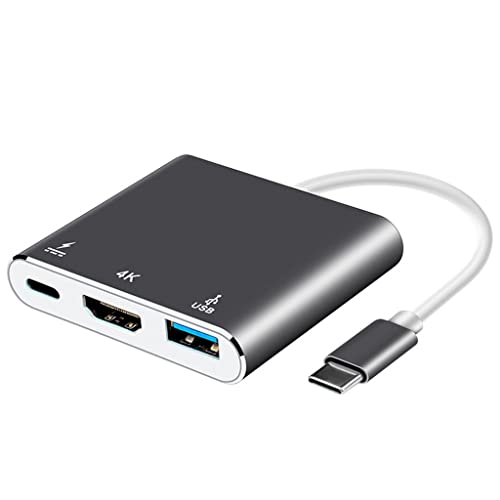 Estación de acoplamiento Tipo C de aluminio con expansión USB 3.0 y carga PD para portátil