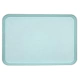 Fast Food Trays 10x14 Wheat Straw, Rectangular Serving Platter, Lunch Dinner Tray, Cafeteria Trays for Appetizer Snack Cafe Tea Outdoor Party, Dishwasher Safe (Green)