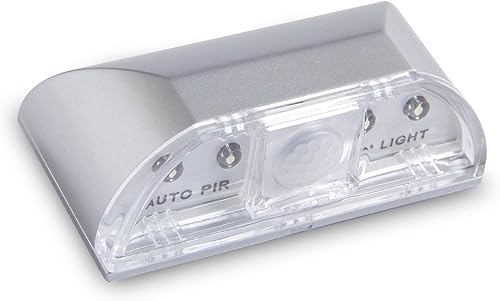 EONANT Luce per buco della serratura, rilevatore di movimento a infrarossi PIR, LED Smart Door Lock Sensor Light, alimentato a batteria con 4 LED per porta, cucina, scale, toilette e molto altro