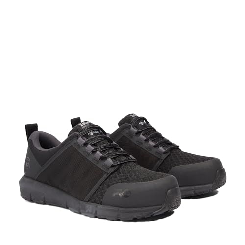 Timberland PRO Timberland PRO Women's Radius Composite Safety Toe Static Dissipative Industrial Athletic Work Shoe, Black/Grey-2024 NEW, 8.5M