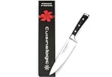 Classic 8-inch professional chef knife - German style stainless steel razor sharp blade - 6 inch black handle - Top Executive Chef's Knives - for Pro Master Chefs Men and Women