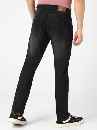 Image of Urbano Fashion Men's Mid Rise Slim Fit Washed Jeans Stretchable