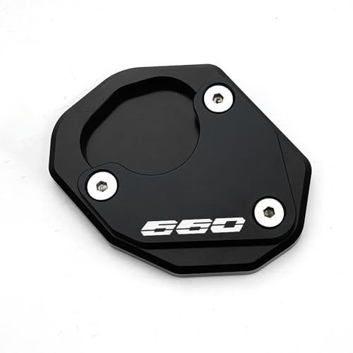 ZESIDIMO Ständer für Trident 660 Daytona 660 2021-2024 2023 CNC Motorradzubehör Seitenständer Erweiterte Halterung 660 (Schwarz)