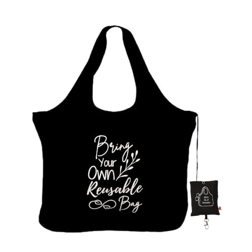 IVILLAGE Foldable Reusable Polyester Bags for Shopping and Daily Essentials | Stylish Designer Tote and Shopper Bag | Compact, Lightweight, and Eco-Friendly with 12Kg Capacity