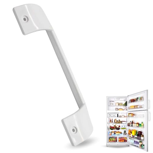 CHEFZOCO Tirador Puerta frigorífico, Mango frigorífico, Asa Nevera, Código original 490705, Distancia entre tornillos de 193 mm, Longitud del tirador de 242 mm, Compatible con Balay Lynx Bosch, Blanco