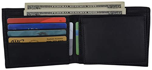 New Premium Leather Bifold Men's RFID Blocking Removable Credit Card ID Holder Wallet3