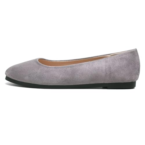 Image of Dear Time Women's Flats Comfortable Slip On Ballet Flats Soft Solid Casual Shoes
