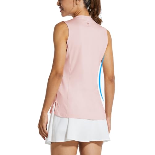 baleaf Women's Sleeveless Golf Tennis Shirts Lightweight Quick Dry V-Neck Tank2