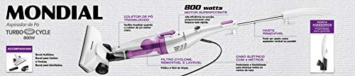 Aspirador de Pó Vertical 220V, Branco/Lilás, Mondial - AP-34