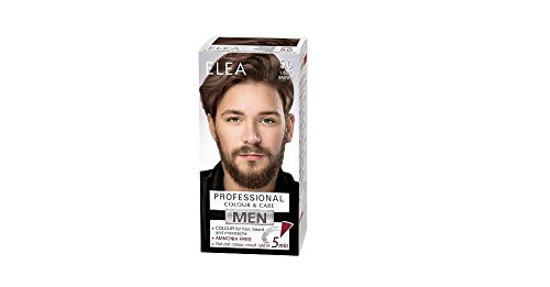 Elea Men Professional Color & Care Crema sin de amoníaco para hombres, cabello, barba y bigote 100ml (Marrón claro 5.0)