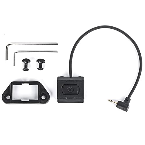 NOBUHIRO Remote Pressure Switch, Tactical Light Weapon Lights Switch for DBAL/PEQ / PEQ15, Applicable to 20mm Picatinny Rail, with Mount Kit Suitable for Mlok/Keymod Rails (2.5mm Plug BK)