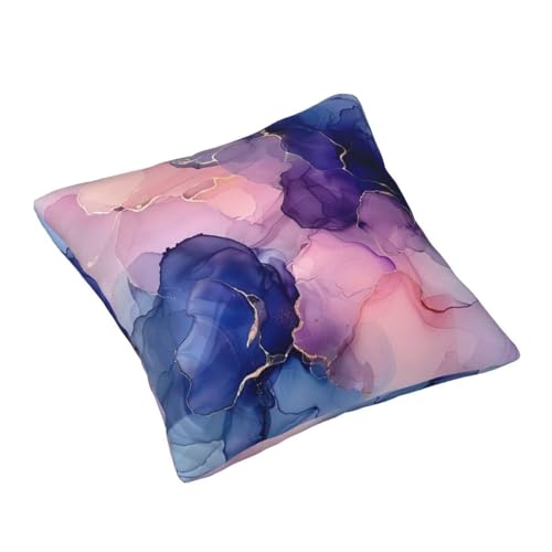 Housse coussin abstraction velours pour cocooning sur canapé de chambre