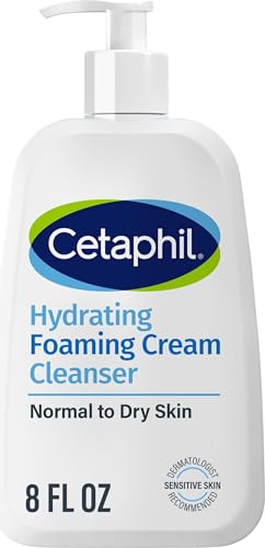 Cetaphil Cream to Foam Face Wash Hydrating Cleanser, 8oz