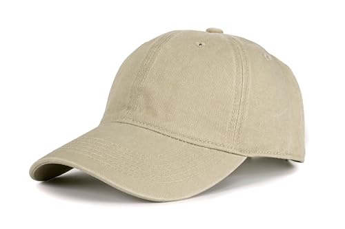 Image of Edoneery Men Women Baseball Cap-Low Profile Adjustable Washed Cotton Golf Dad Hat