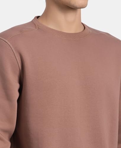 Image of Jockey US92 Men Super Combed Cotton Rich Fleece Sweatshirt with StayWarm Technology