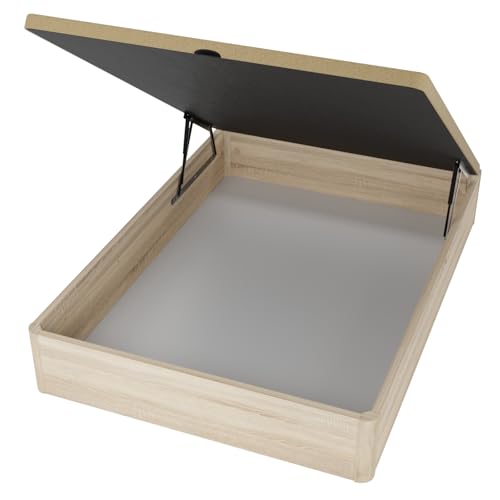 Somnia Descanso - Canapé Abatible de Madera Súper Reforzado con Gran Capacidad, Esquinas Redondeadas, 105 x 190, Cambria