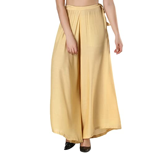 Image of Super Soft Flared Solid Rayon Sharara In 10 Attractive Colours For Women's And Girl's