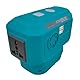 200W tragbarer Wechselrichter für Makita 18V Akkus,Konvertiert in 230V AC Steckdose & mit dualen USB-/USB-C-Anschlüssen,Integrierte 200LM LED-Lampe,Für Outdoor, Camping, Laptops und Notstrom
