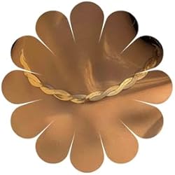 Gargantilla Doble Dorada Inateannal Punk Collar De Espiga Para Las Mujeres De Oro Giro De La Cadena De Serpiente Collar De Gargantilla De Doble Capa De La Cadena Plana Chunky Collar De Joyería De Hip Hop Regalos Para Ella