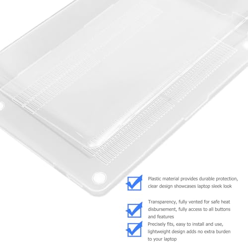 Carcasa transparente para portátil con protector de pantalla y teclado 3