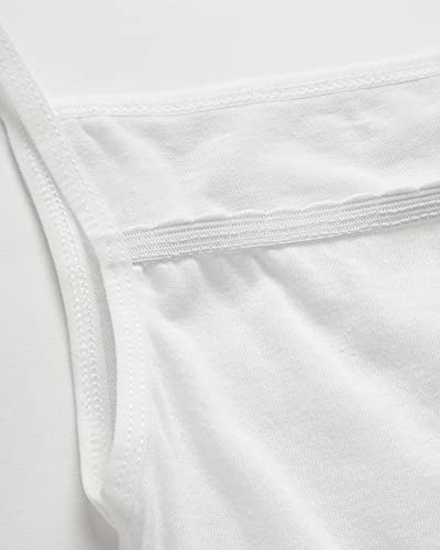 Girls Camisole - 9 Pack Tagless Soft Cotton White Tops, Spaghetti Strap Undershirts for Girls (Sizes: 2T-16)3