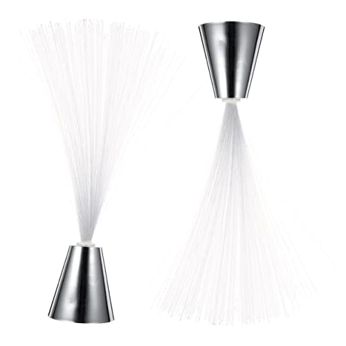 DOITOOL 2pcs Fiber Optic Lamp Color Changing Light Novelty Ambient Lighting for Night Design for Christmas Parties Relaxation