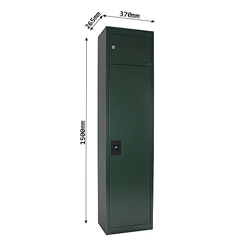 Foto von Profirst Waffenschrank Brom 5 Cargo Zylinderschloss Grün BxH 37x150cm Waffenhalter Putzstockhalter