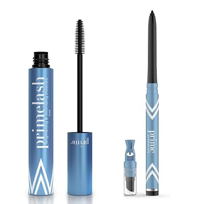 Prime Prometics PrimeLash Mascara (Black) & PrimeEyes Glide Eyeliner (Black) Bundle
