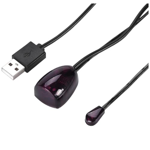 Bloepum Infrared IR Remote Extender Repeater Receiver USB Adapter Transmitter Applies to Remote Control Devices 5m with Lights