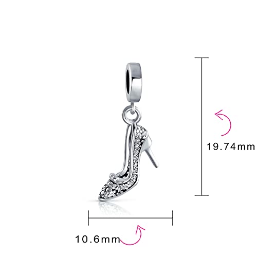 Pulsera con abalorio de bolso de compras en plata que no causa alergias 3
