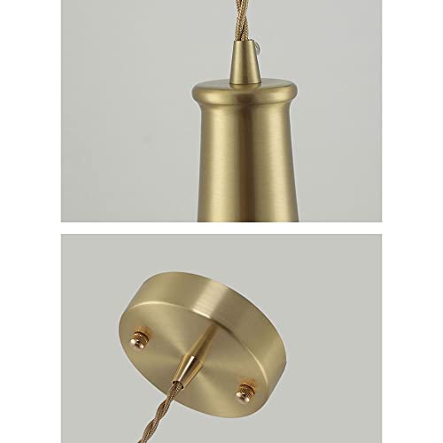 Petite suspension laiton gain de place pour table de nuit