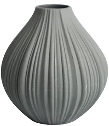 Amazon Pease 241 ニンニク フラワーベース 花瓶 グレー ベージュ マット グレー ノーブランド品 花器 インテリアボウル