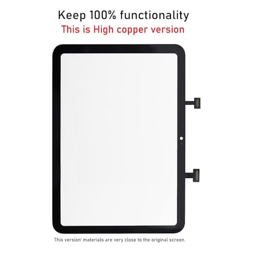 Image of for iPad 10 (10th Generation) || iPad (A16) A2696 A2757 A3354 A3355 A2777 Screen Replacement Digitizer Glass Touch Kits, Full Repair Sets, fit iPad 10th Gen (2022) 10.9 Inch || iPad A16 (2025) 11 inch [Without LCD]