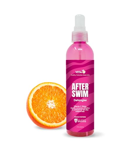 Vita C After Swim Swimmers Post-Swim Spray, Chlorine Eliminator to Condition & Detangle your Hair, Patented Vitamin C Enriched Antioxidant Formula - 8 Fl Oz