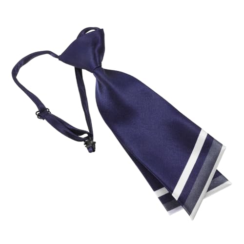 Holibanna Damen Doppel-lagen Messerkragen Krawatte Verstellbar Elegante Uniform Krawatte Für Business Hotel Bank Festliche Anlässe Schmales Design Vorgebunden Hochwertige Damenhalskrawatte