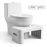 Toilet Step Stool, Toilet Assistance Steps,Bathroom Toilet Stool, Foldable Toilet Stool, Fits All Toilets, Folds for Easy Storage